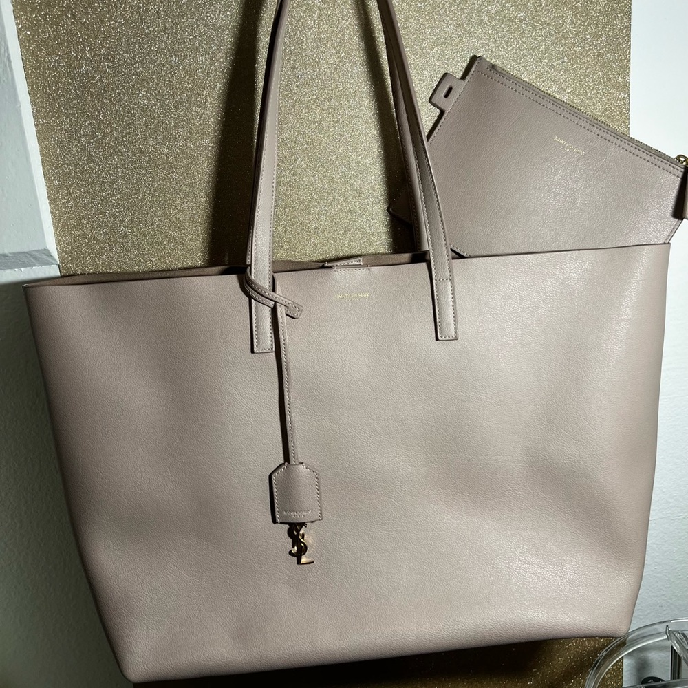 Yves Saint Laurent EastWest Calf Skin Pink Tote